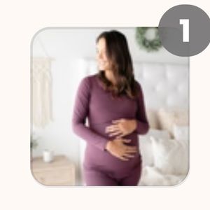 Kindred bravely Jane nursing pajama set, size small